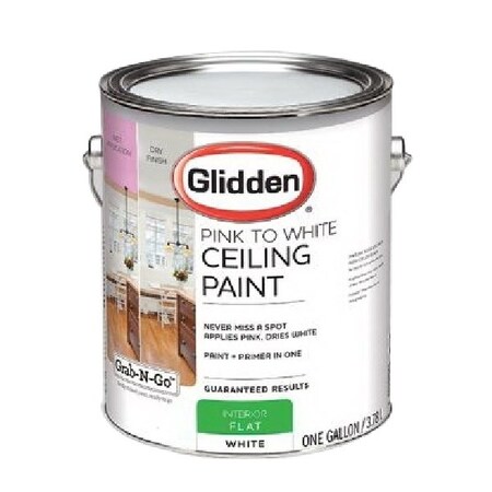 Glidden Paint Gal Ceiling Pink to WHT 2071T/01